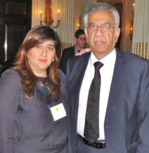 Sarah Hashwani Sadruddin Hashwani and Cristal Montanez Baylor at Synergos University for a Night in Europe London Oct 2012 6 8157936231 cropped