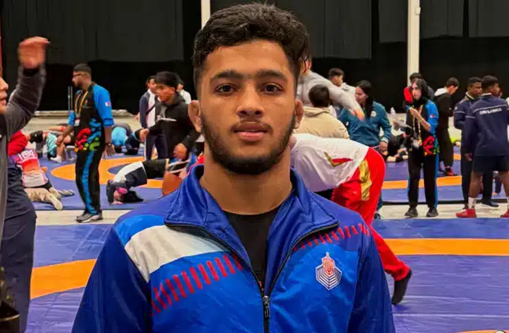 Pakistan’s Hassan Ali Bhola Clinches Bronze in 70kg Beach Wrestling at Asian Youth Games